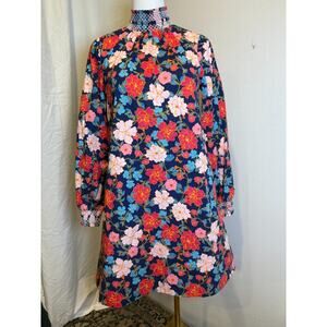 Draper James/Lindsay Mini Shift/Stretch Poplin/Size Extra Small/Blooming Peony